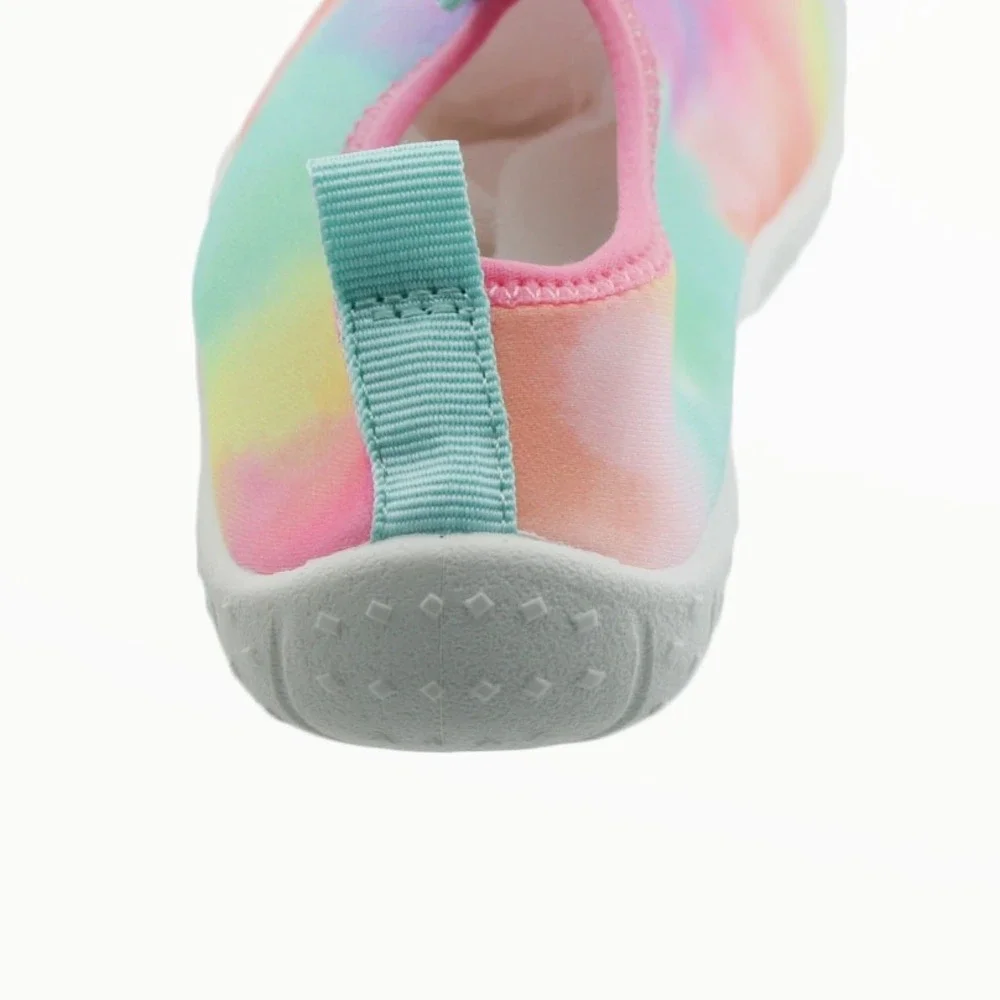 Cat & Jack Toddler Tie Dye Water Shoes Slip‎ On Aqua Socks Multi Color Size 9